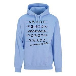 ABC Elemeno Alphabet Kindergarten Preschool Teacher Unisex Surf Hoodie