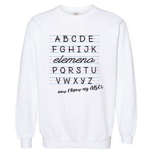 ABC Elemeno Alphabet Kindergarten Preschool Teacher Garment-Dyed Sweatshirt