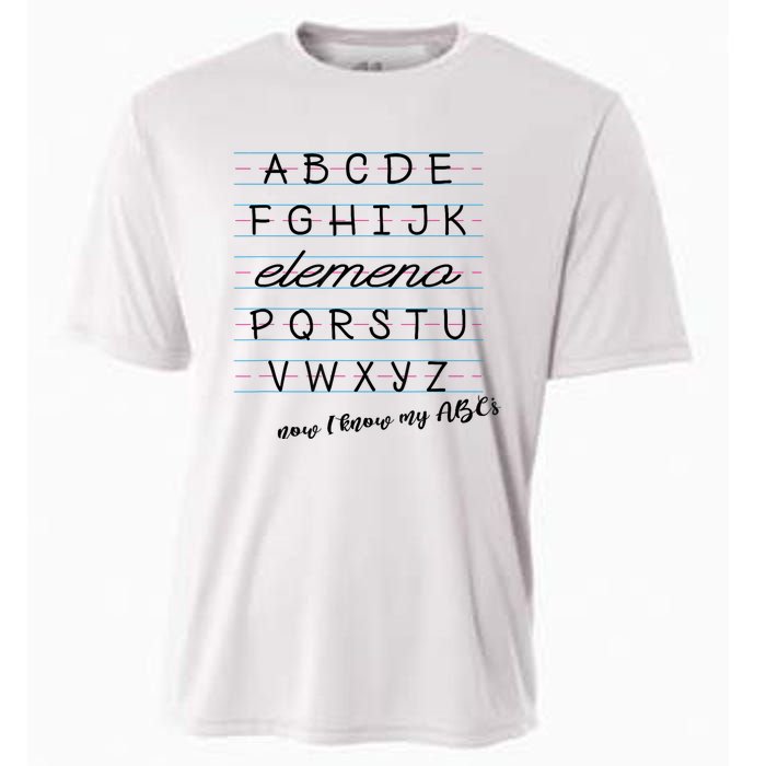 ABC Elemeno Alphabet Kindergarten Preschool Teacher Cooling Performance Crew T-Shirt