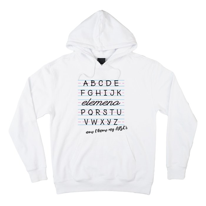 ABC Elemeno Alphabet Kindergarten Preschool Teacher Hoodie