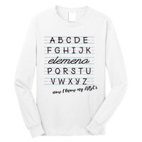 ABC Elemeno Alphabet Kindergarten Preschool Teacher Long Sleeve Shirt