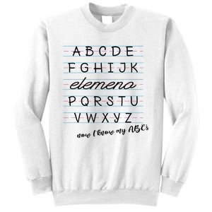 ABC Elemeno Alphabet Kindergarten Preschool Teacher Sweatshirt