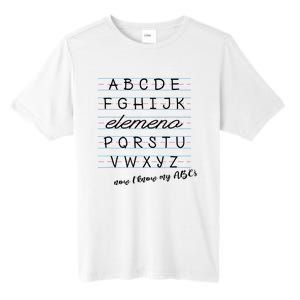 ABC Elemeno Alphabet Kindergarten Preschool Teacher Tall Fusion ChromaSoft Performance T-Shirt