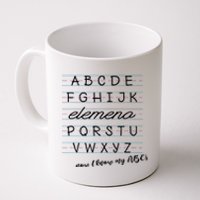 ABC Elemeno Alphabet Kindergarten Preschool Teacher Coffee Mug