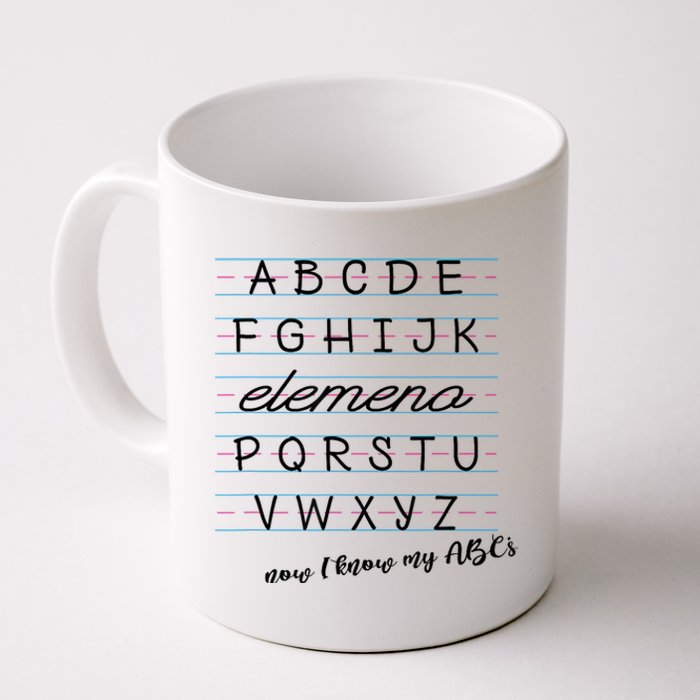 ABC Elemeno Alphabet Kindergarten Preschool Teacher Coffee Mug