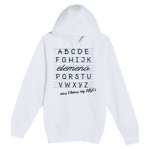 ABC Elemeno Alphabet Kindergarten Preschool Teacher Premium Pullover Hoodie