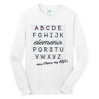 ABC Elemeno Alphabet Kindergarten Preschool Teacher Tall Long Sleeve T-Shirt