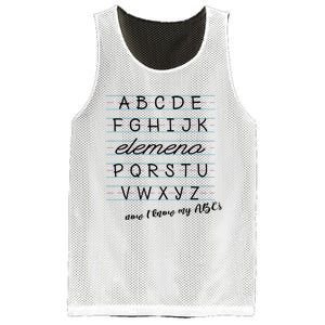 ABC Elemeno Alphabet Kindergarten Preschool Teacher Mesh Reversible Basketball Jersey Tank