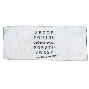 ABC Elemeno Alphabet Kindergarten Preschool Teacher Large Microfiber Waffle Golf Towel