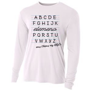 ABC Elemeno Alphabet Kindergarten Preschool Teacher Cooling Performance Long Sleeve Crew