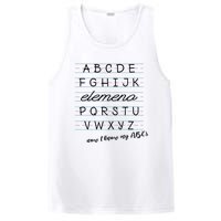 ABC Elemeno Alphabet Kindergarten Preschool Teacher PosiCharge Competitor Tank