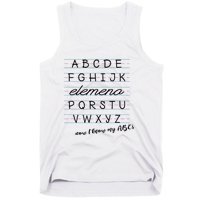 ABC Elemeno Alphabet Kindergarten Preschool Teacher Tank Top