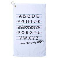 ABC Elemeno Alphabet Kindergarten Preschool Teacher Platinum Collection Golf Towel