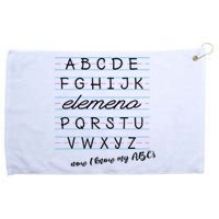 ABC Elemeno Alphabet Kindergarten Preschool Teacher Grommeted Golf Towel