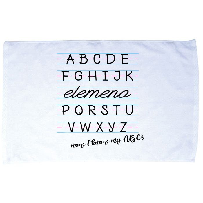 ABC Elemeno Alphabet Kindergarten Preschool Teacher Microfiber Hand Towel