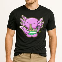 Axolotl Eating A Bowl Of Ramen Anime Funny Cute Cooling Performance Crew T-Shirt