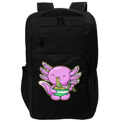 Axolotl Eating A Bowl Of Ramen Anime Funny Cute Impact Tech Backpack