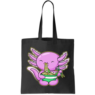 Axolotl Eating A Bowl Of Ramen Anime Funny Cute Bag