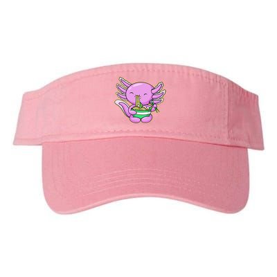 Axolotl Eating A Bowl Of Ramen Anime Funny Cute Visor