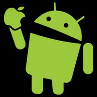 Android Eats Apple Funny Nerd Computer Daily Commute Backpack