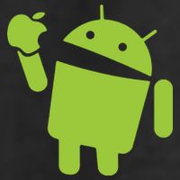 Android Eats Apple Funny Nerd Computer Adult Drive Performance Visor