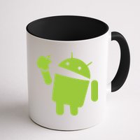 Android Eats Apple Funny Nerd Computer Coffee Mug