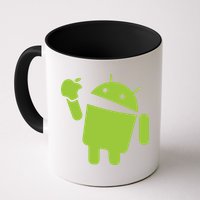 Android Eats Apple Funny Nerd Computer Coffee Mug