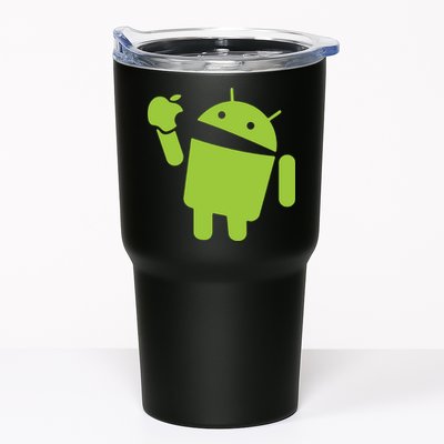 Android Eats Apple Funny Nerd Computer Tumbler