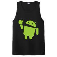 Android Eats Apple Funny Nerd Computer PosiCharge Competitor Tank