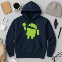 Android Eats Apple Funny Nerd Computer Hoodie