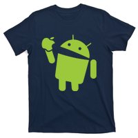 Android Eats Apple Funny Nerd Computer T-Shirt