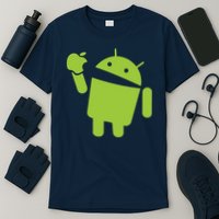 Android Eats Apple Funny Nerd Computer T-Shirt