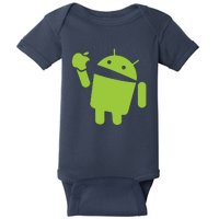 Android Eats Apple Funny Nerd Computer Baby Bodysuit