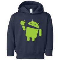 Android Eats Apple Funny Nerd Computer Toddler Hoodie