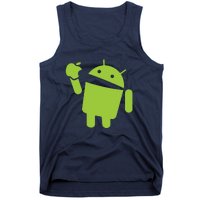 Android Eats Apple Funny Nerd Computer Tank Top