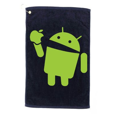 Android Eats Apple Funny Nerd Computer Golf Towel