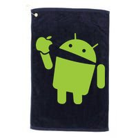 Android Eats Apple Funny Nerd Computer Golf Towel