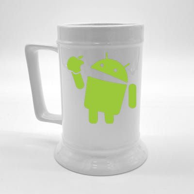 Android Eats Apple Funny Nerd Computer Beer Stein