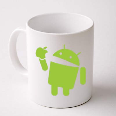 Android Eats Apple Funny Nerd Computer Coffee Mug