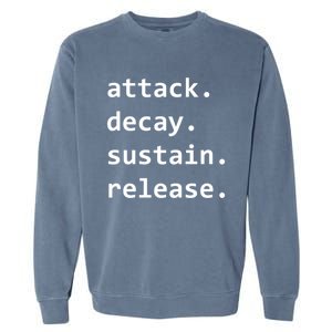 Adsr Envelope Garment-Dyed Sweatshirt