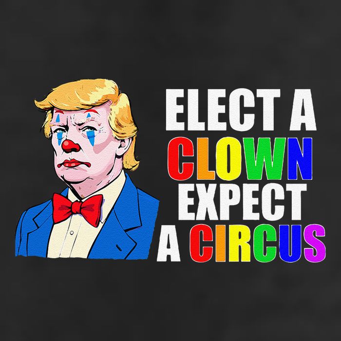 Anti-Trump Elect A Clown Expect A Circus Resist Protest 7 Panel Mesh Trucker Snapback Hat