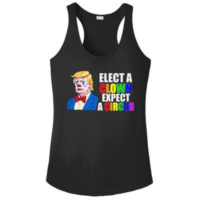 Anti-Trump Elect A Clown Expect A Circus Resist Protest Ladies PosiCharge Competitor Racerback Tank