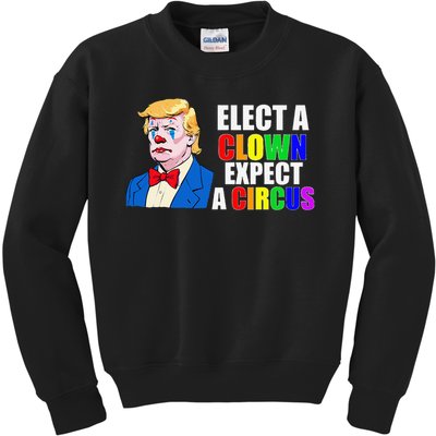 Anti-Trump Elect A Clown Expect A Circus Resist Protest Kids Sweatshirt
