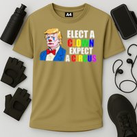 Anti-Trump Elect A Clown Expect A Circus Resist Protest Cooling Performance Crew T-Shirt