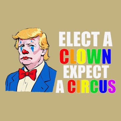 Anti-Trump Elect A Clown Expect A Circus Resist Protest T-Shirt