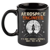 Aerospace Engineer Aeronautical Engineering Aviation Lover 11oz C Handle Ceramic Mug