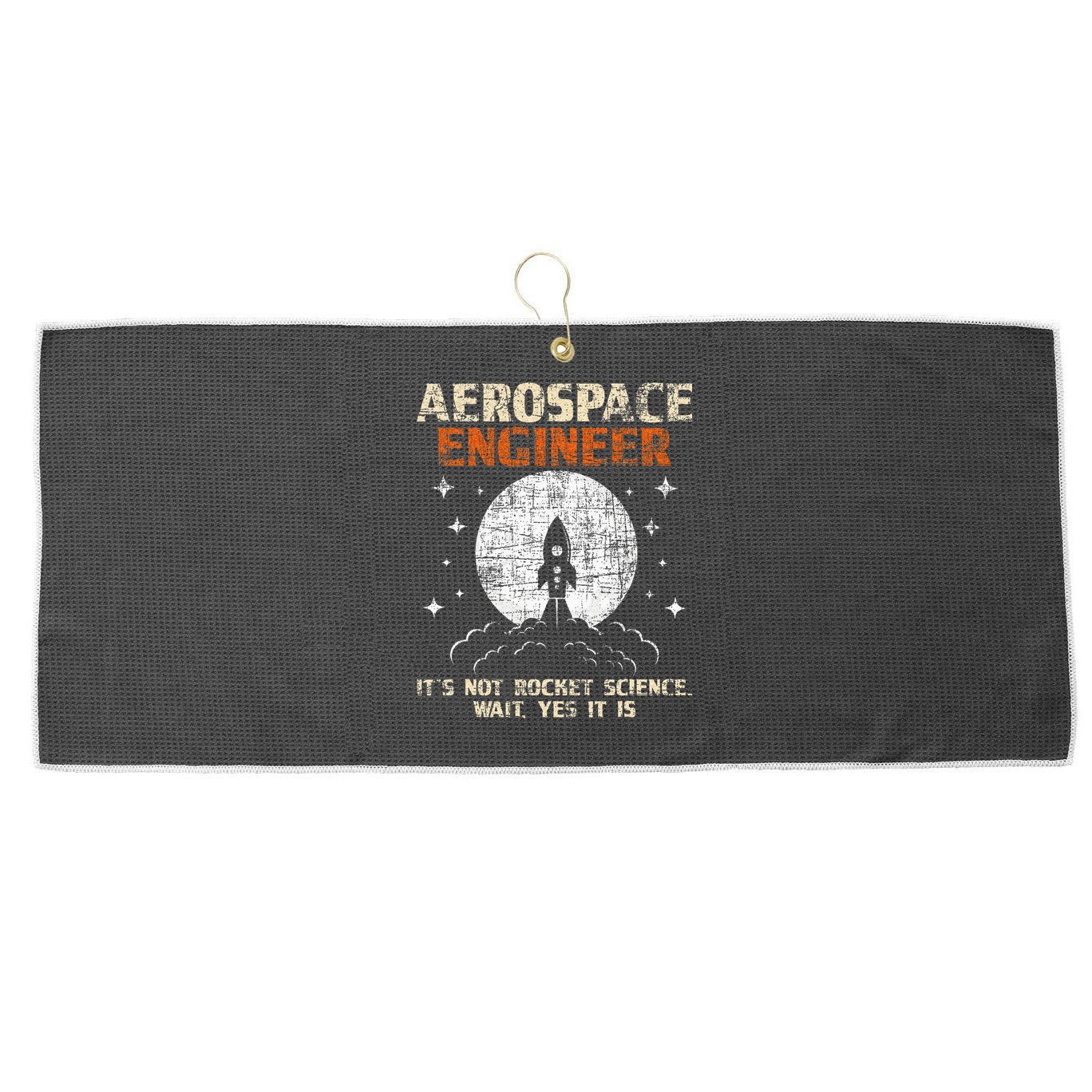 Aerospace Engineer Aeronautical Engineering Aviation Lover Large Microfiber Waffle Golf Towel