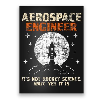 Aerospace Engineer Aeronautical Engineering Aviation Lover Poster