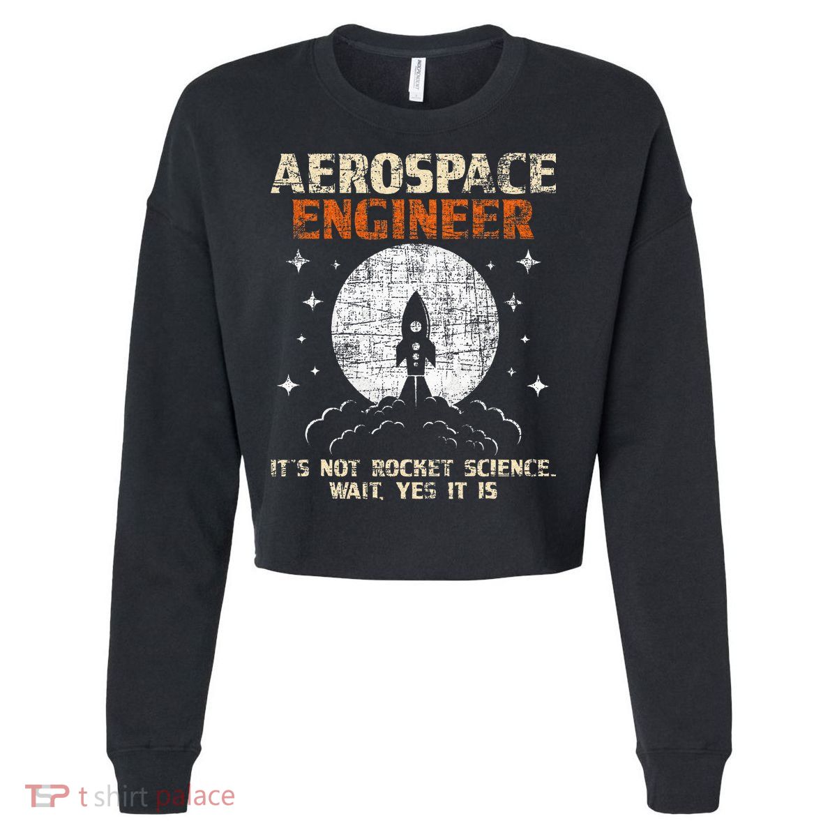 Aerospace Engineer Aeronautical Engineering Aviation Lover Cropped Pullover Crew