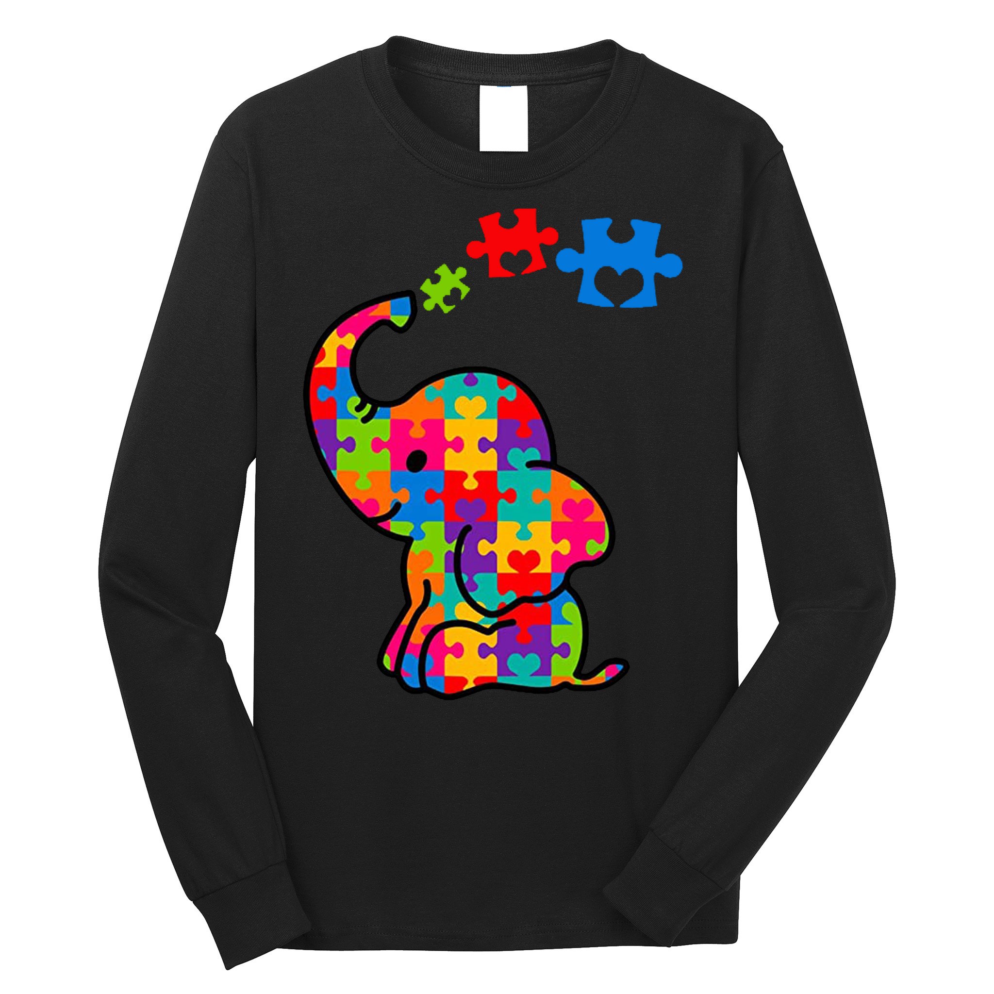 Autism Elephant Long Sleeve Shirt